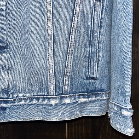 Levi’s Men Denim slightly Distressed Jacket! XXL - Picture 8 of 9